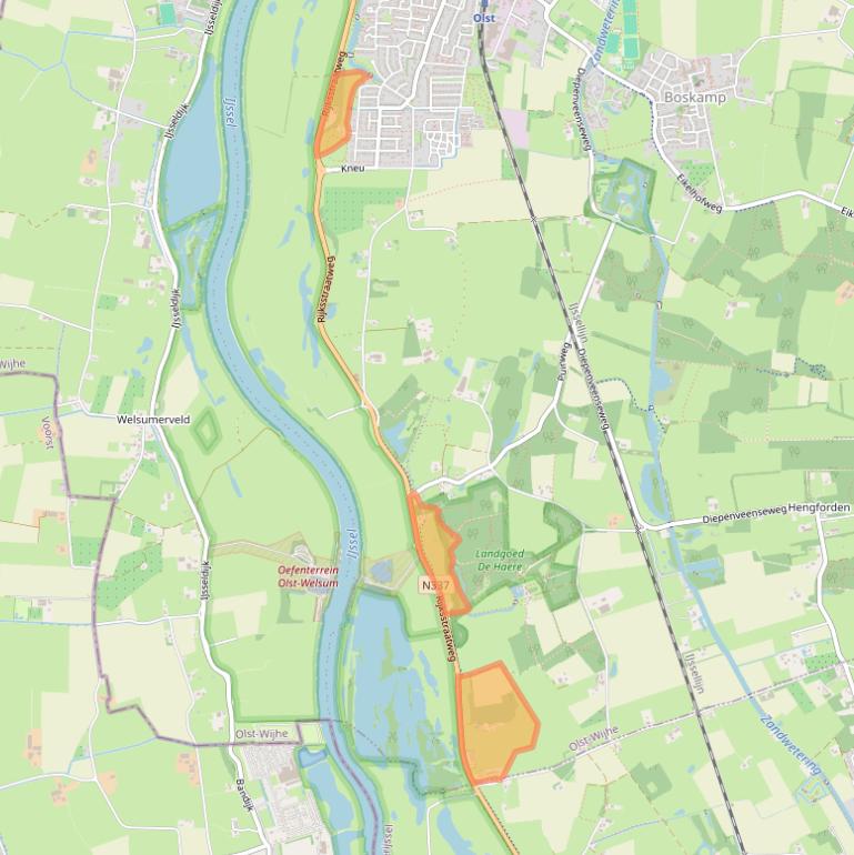 Kaart van postcodegebied 8121PD.