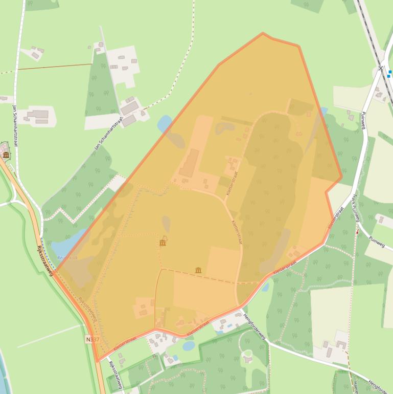 Kaart van postcodegebied 8121PE.