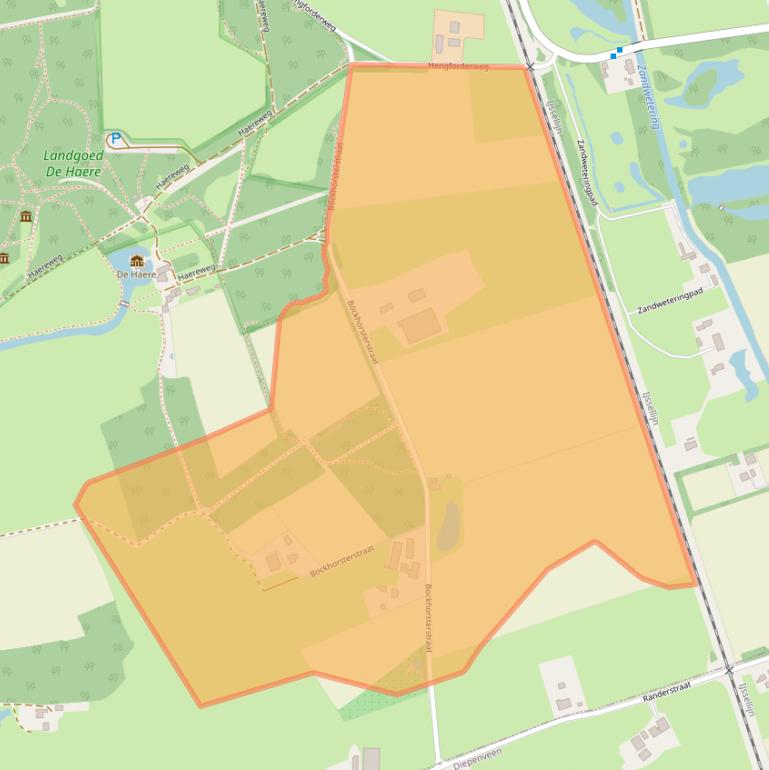 Kaart van postcodegebied 8121PL.