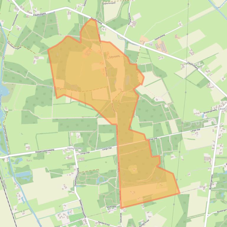 Kaart van postcodegebied 8121PP.