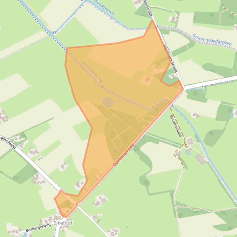 Kaart van postcodegebied 8121PS.