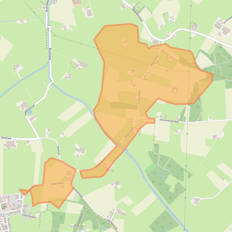 Kaart van postcodegebied 8121RE.