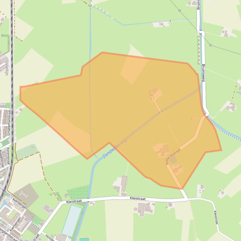 Kaart van postcodegebied 8121RH.