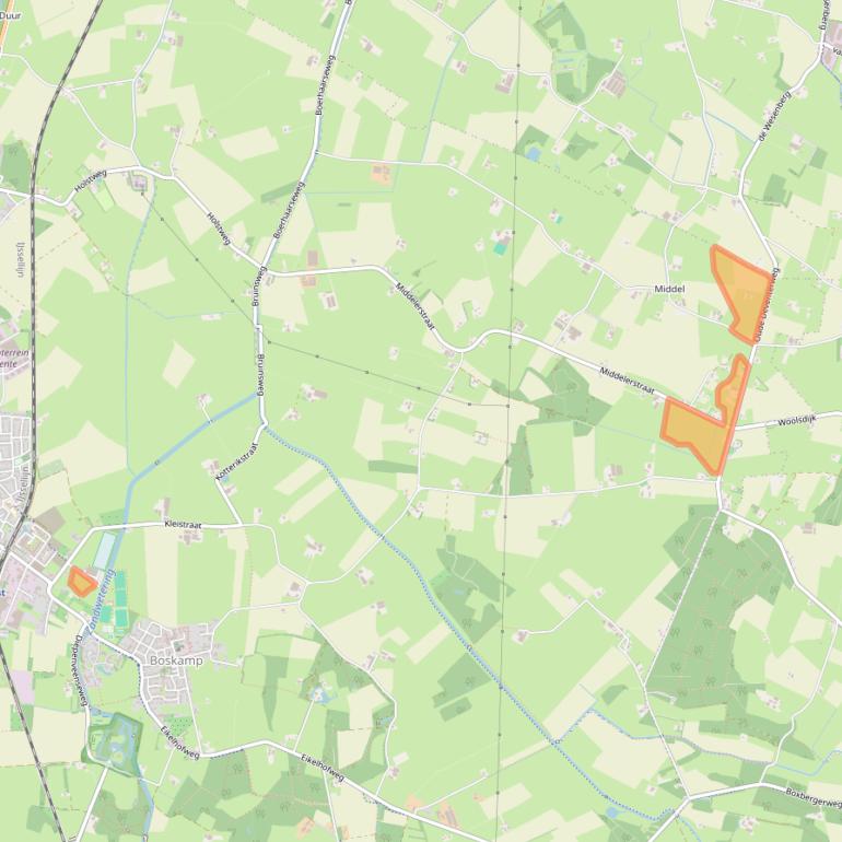 Kaart van postcodegebied 8121RK.