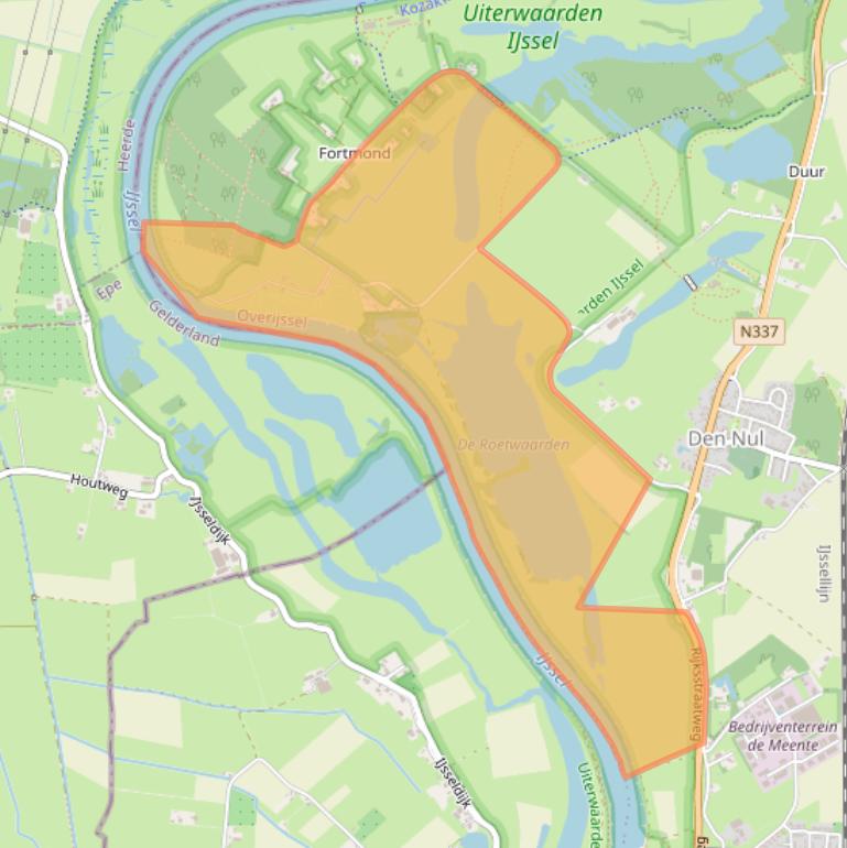 Kaart van postcodegebied 8121SK.