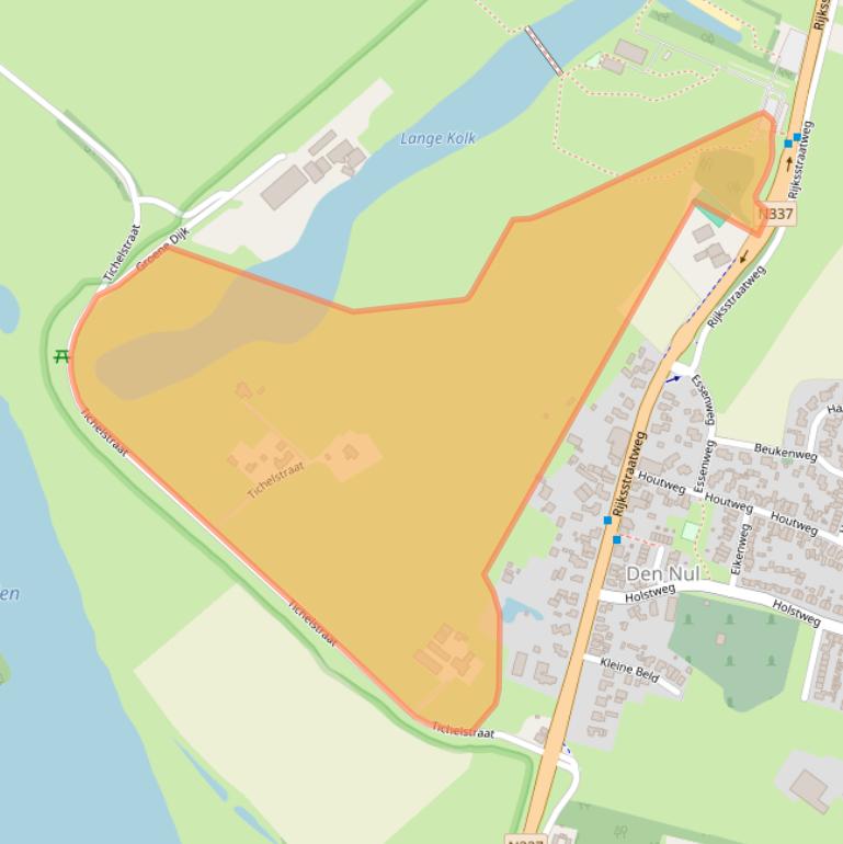 Kaart van postcodegebied 8121SM.