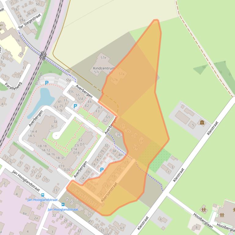 Kaart van postcodegebied 8121XZ.