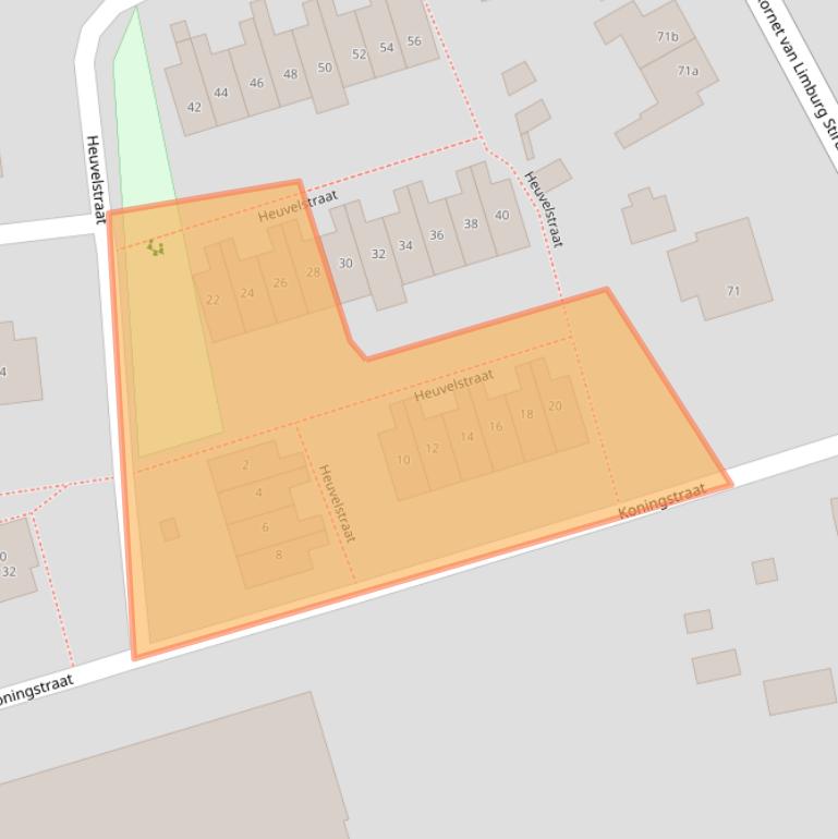 Kaart van postcodegebied 8121ZV.