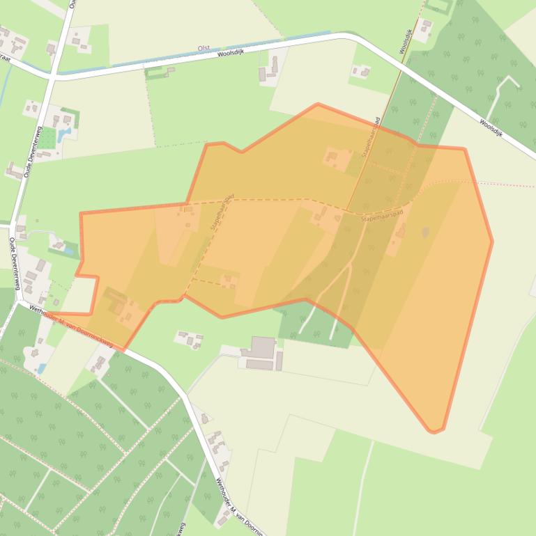 Kaart van postcodegebied 8124PK.