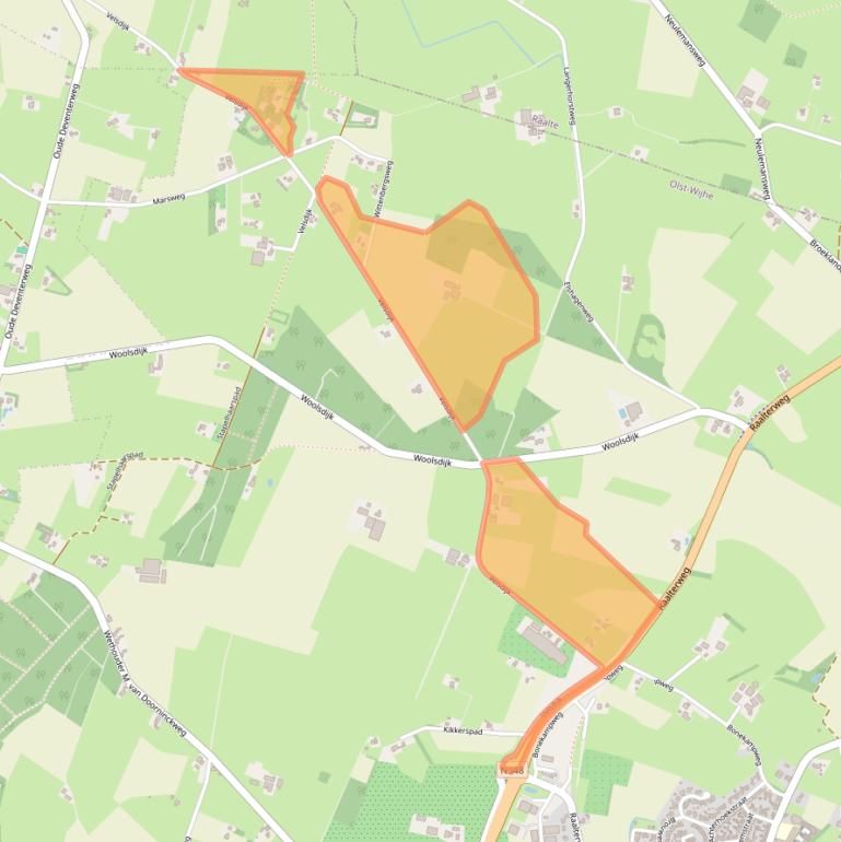 Kaart van postcodegebied 8124PP.