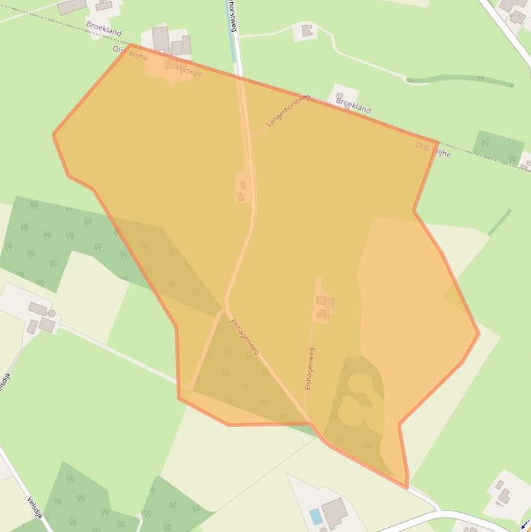 Kaart van postcodegebied 8124PS.