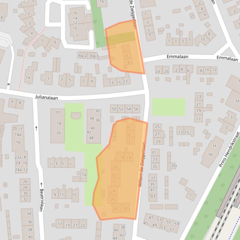 Kaart van postcodegebied 8131AG.