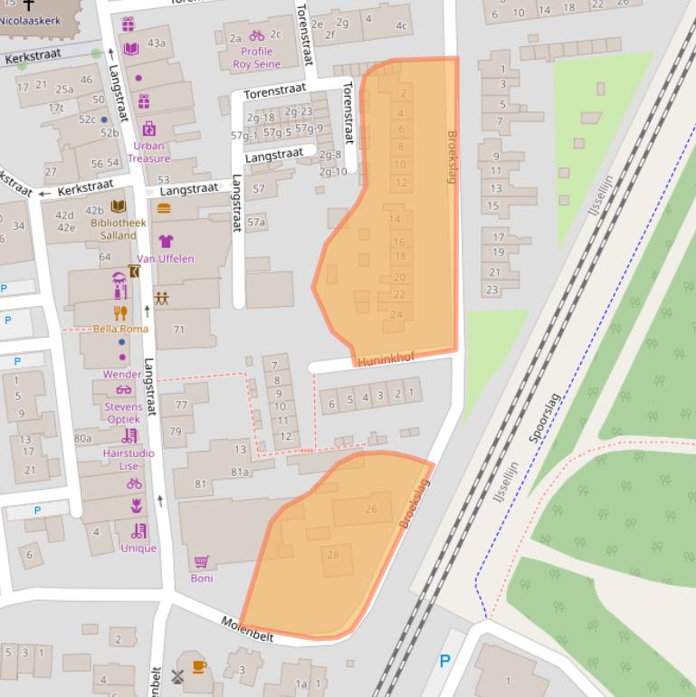 Kaart van postcodegebied 8131AN.