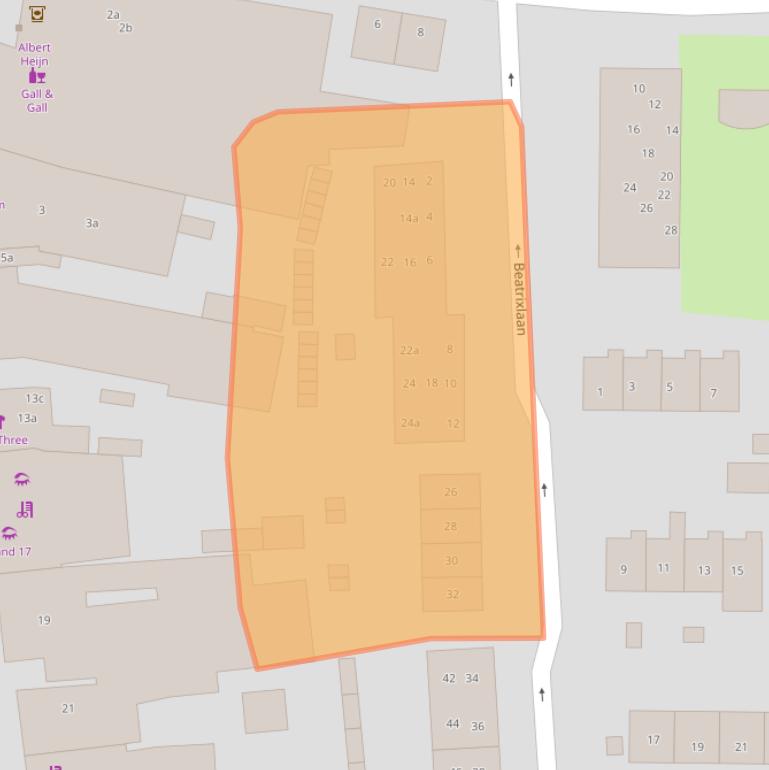 Kaart van postcodegebied 8131AR.