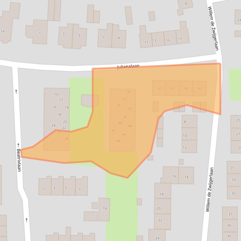 Kaart van postcodegebied 8131AW.