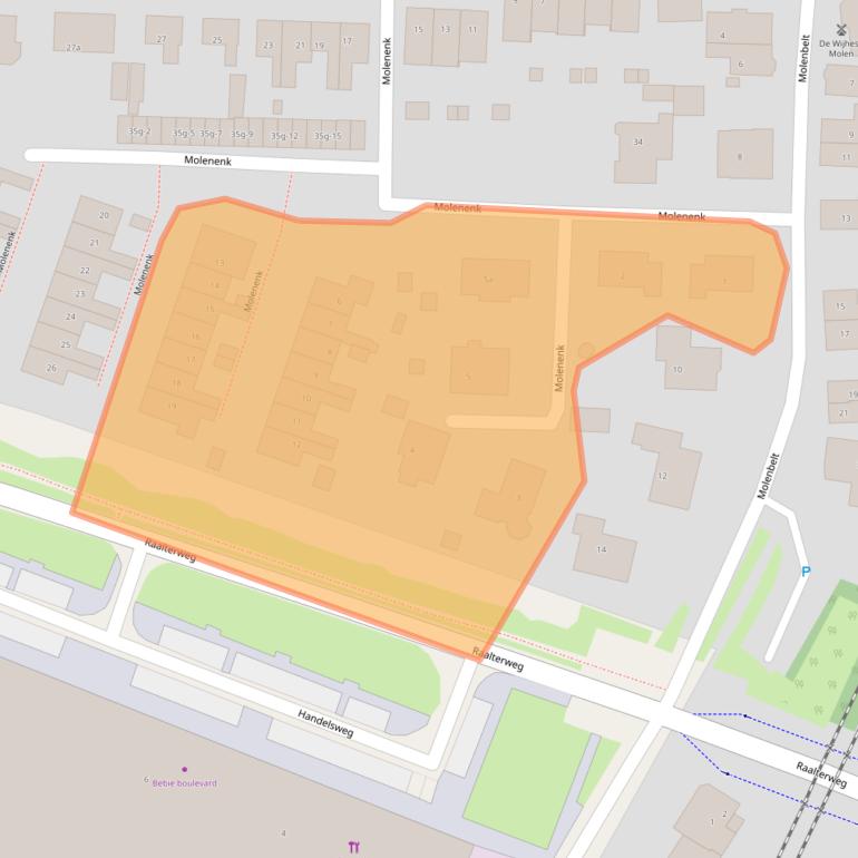 Kaart van postcodegebied 8131BK.