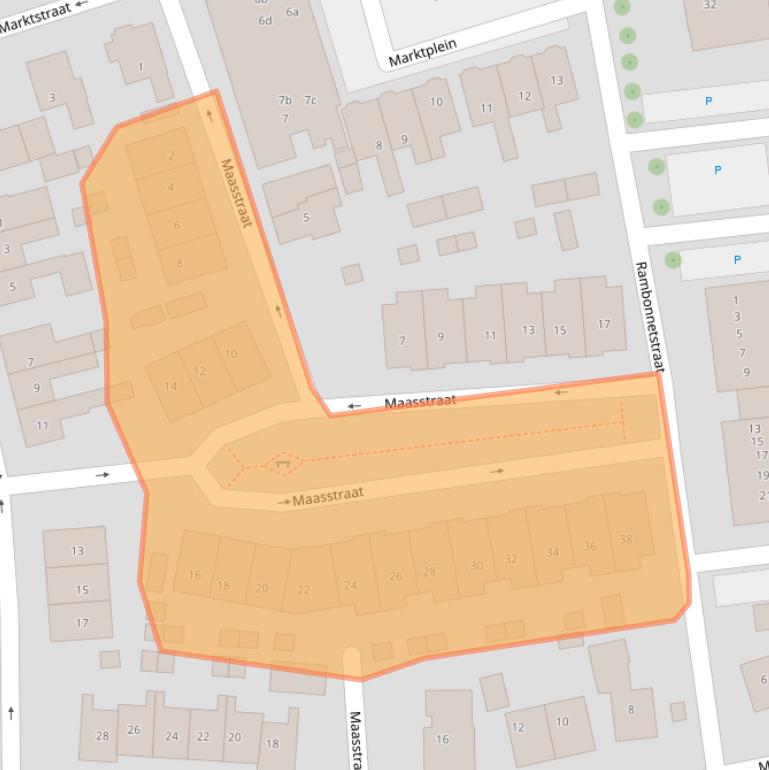 Kaart van postcodegebied 8131BR.