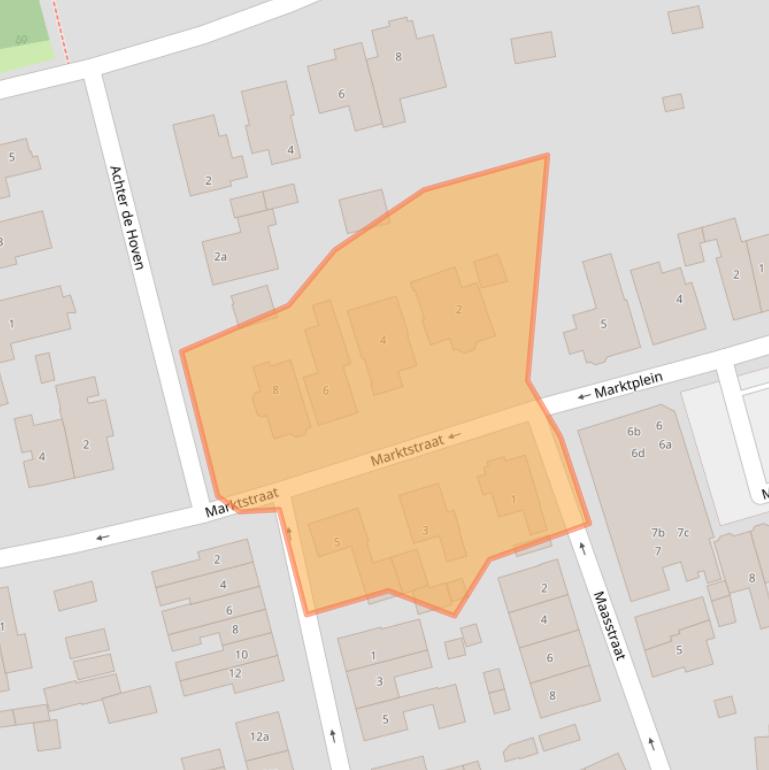 Kaart van postcodegebied 8131BV.