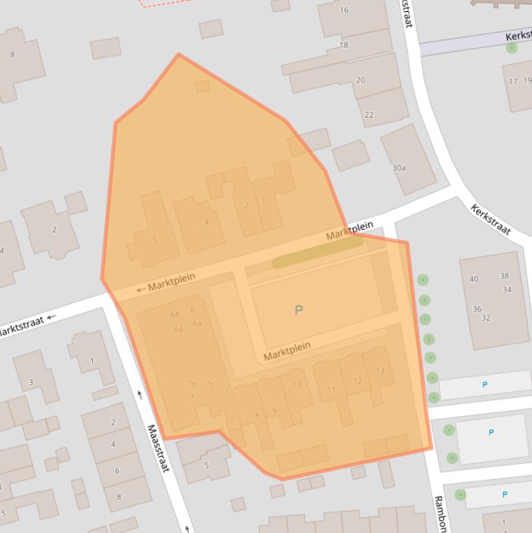 Kaart van postcodegebied 8131BW.