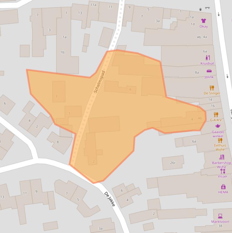 Kaart van postcodegebied 8131CA.