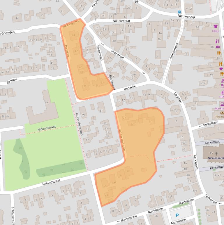 Kaart van postcodegebied 8131CR.