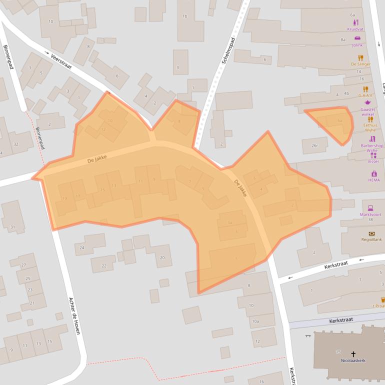 Kaart van postcodegebied 8131DT.