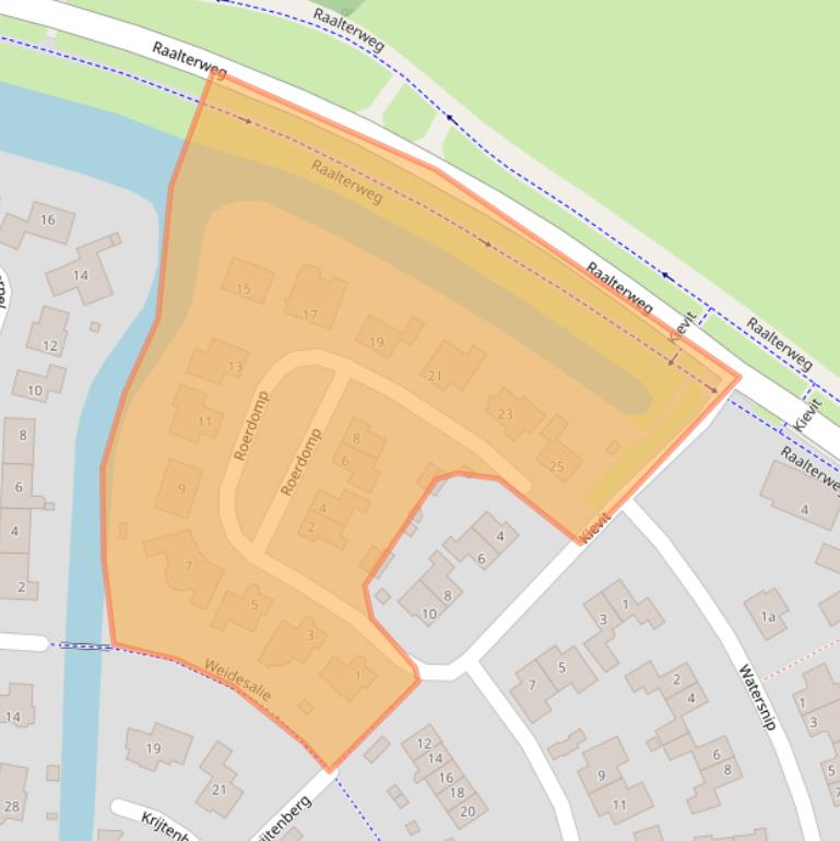 Kaart van postcodegebied 8131HE.