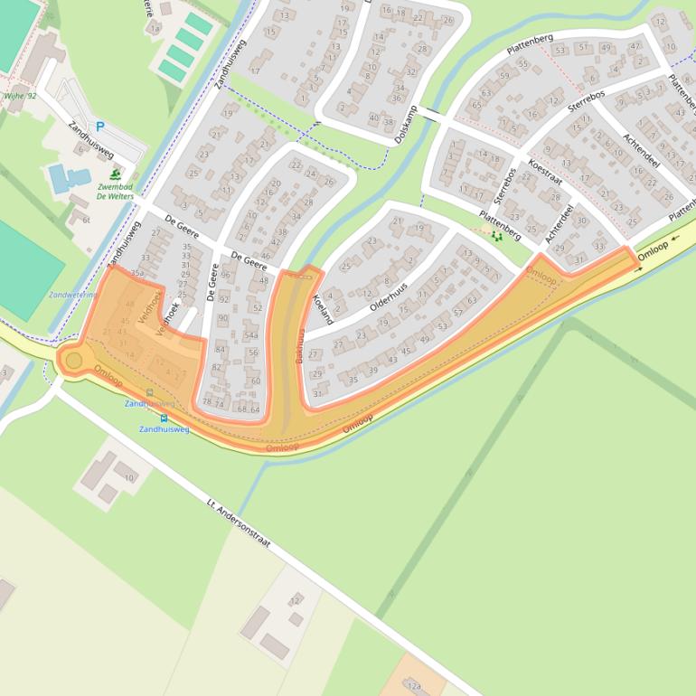 Kaart van postcodegebied 8131NA.