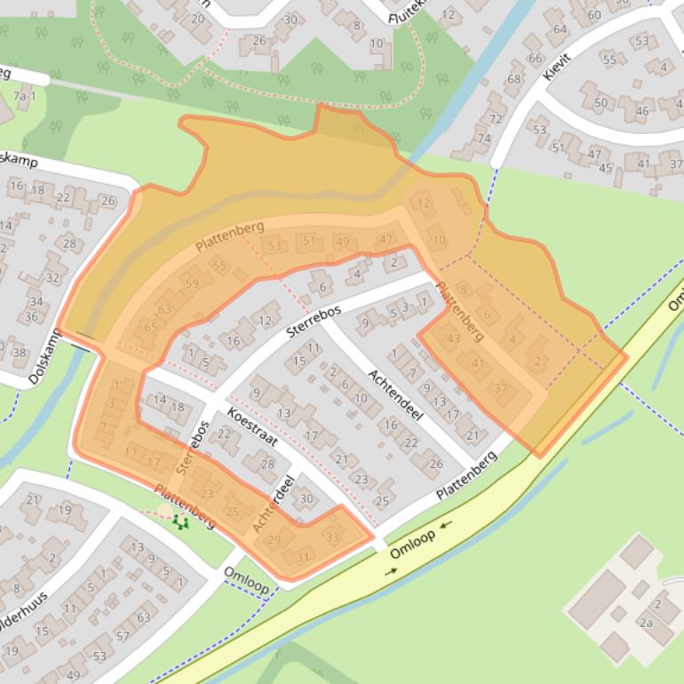 Kaart van postcodegebied 8131NP.