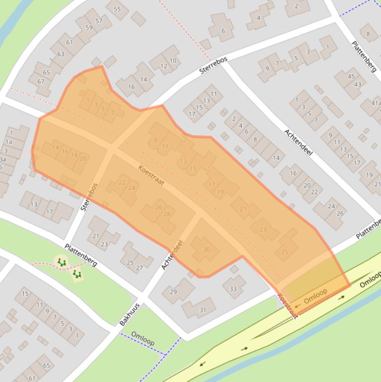 Kaart van postcodegebied 8131NR.