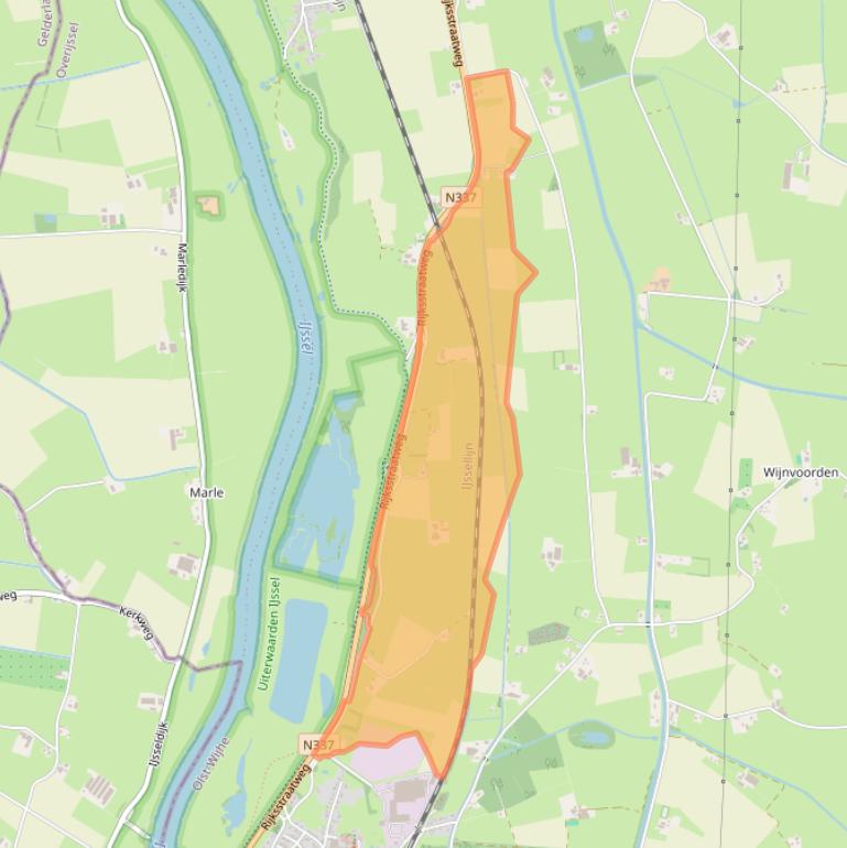 Kaart van postcodegebied 8131PA.