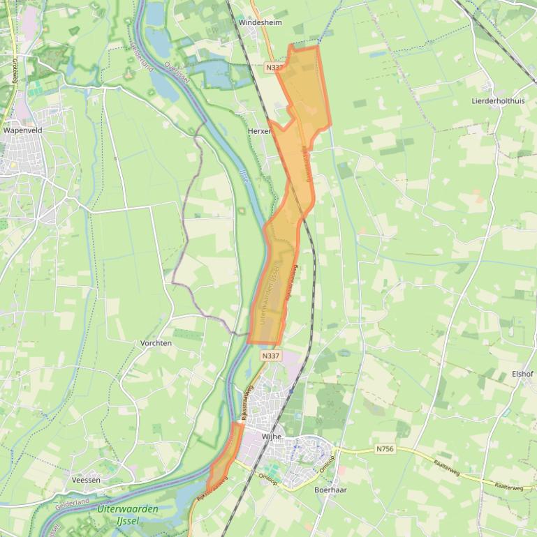Kaart van postcodegebied 8131PB.