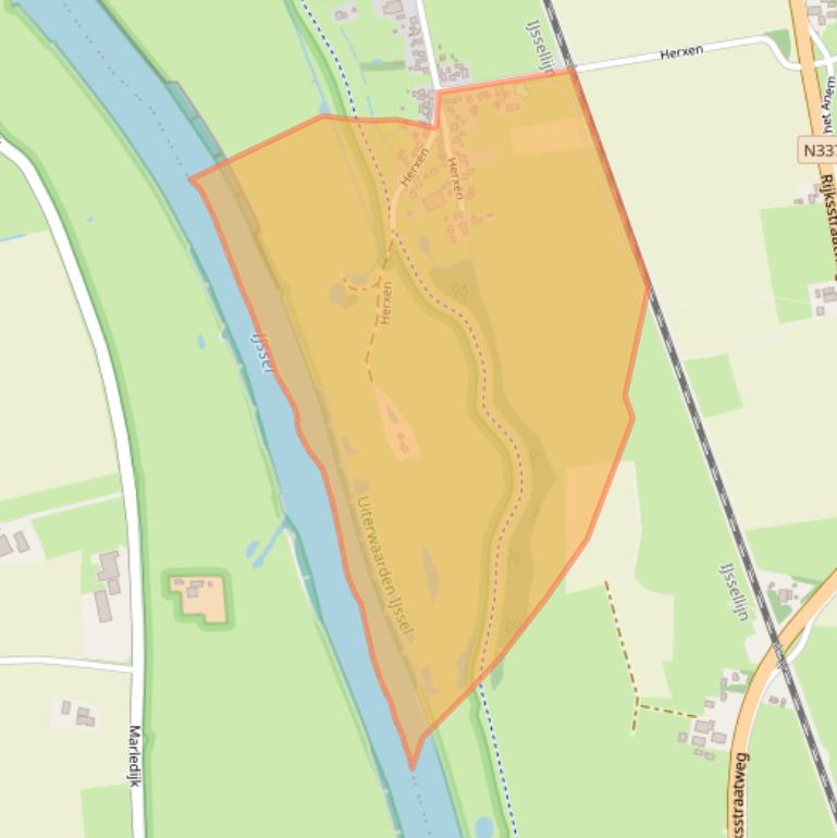 Kaart van postcodegebied 8131PC.