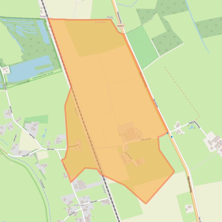 Kaart van postcodegebied 8131PJ.