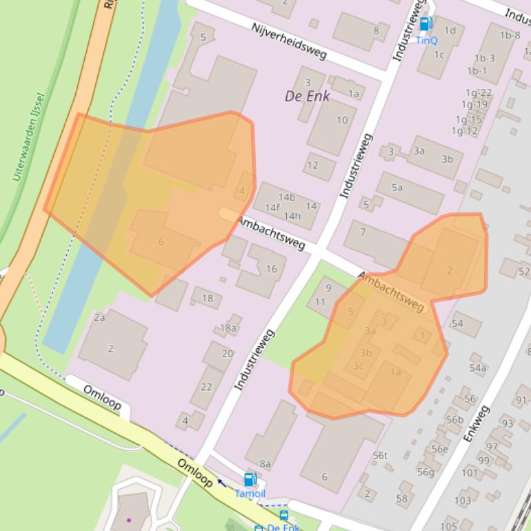 Kaart van postcodegebied 8131TW.