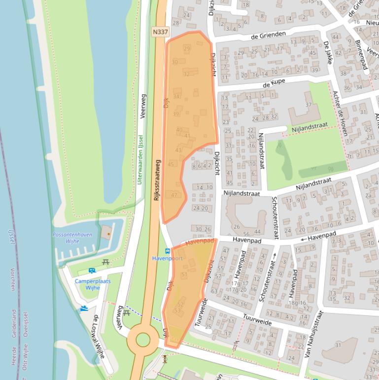 Kaart van postcodegebied 8131VB.