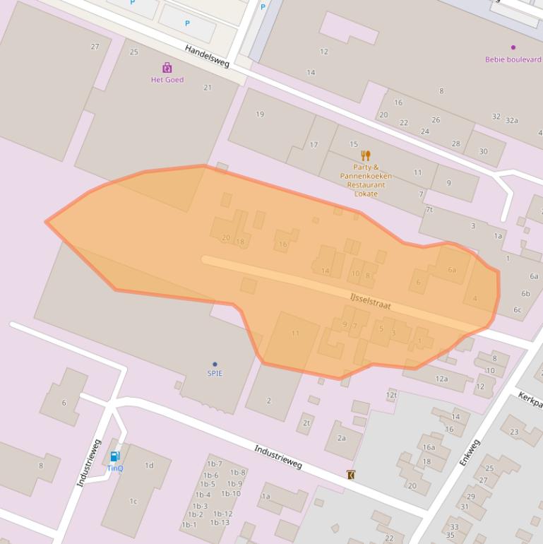 Kaart van postcodegebied 8131VC.