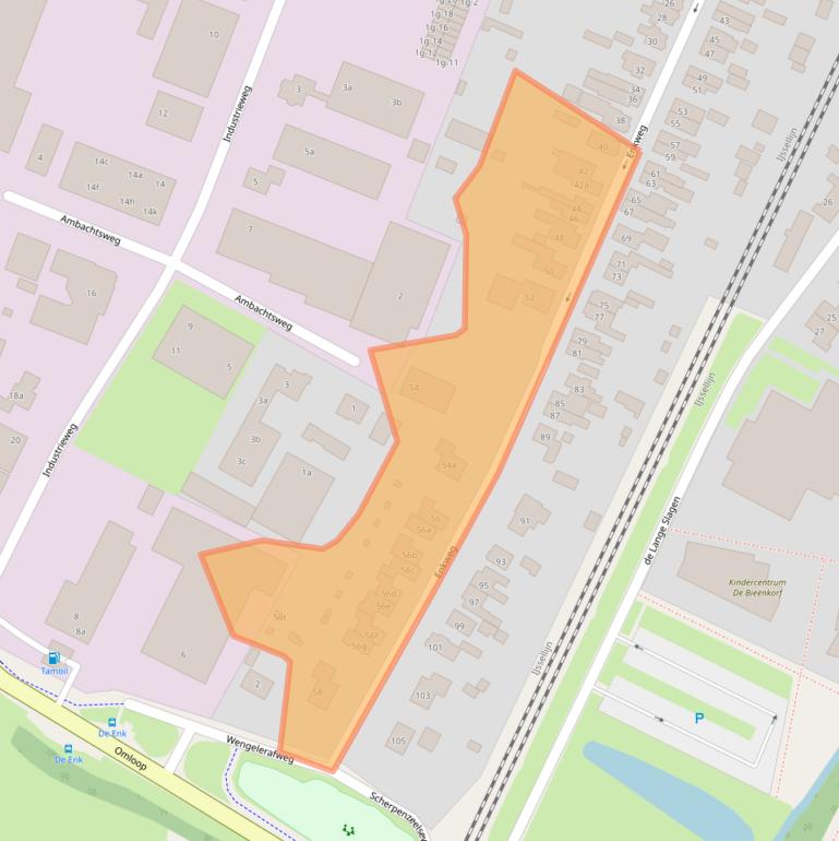 Kaart van postcodegebied 8131VJ.