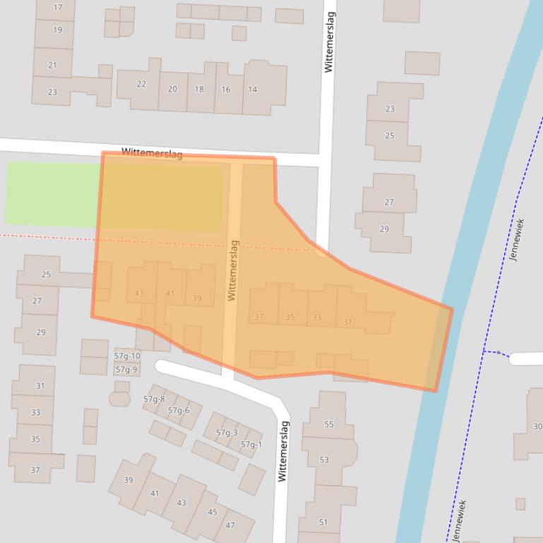 Kaart van postcodegebied 8131WJ.