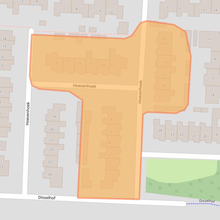 Kaart van postcodegebied 8131WN.
