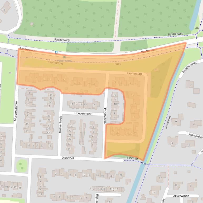 Kaart van postcodegebied 8131WR.