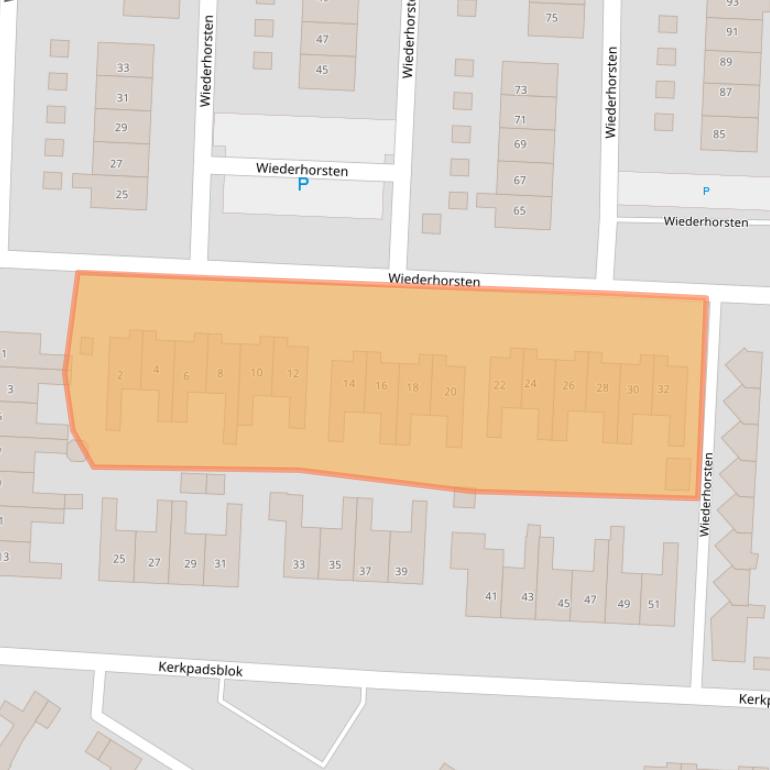 Kaart van postcodegebied 8131WZ.