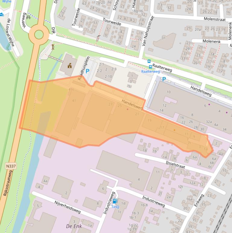 Kaart van postcodegebied 8131XW.