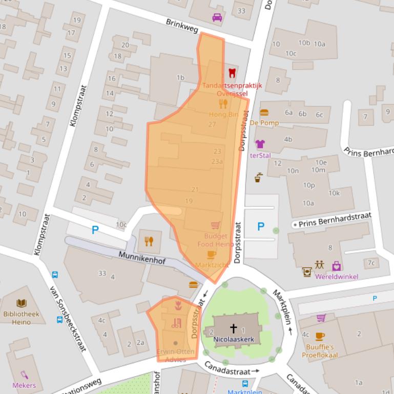 Kaart van postcodegebied 8141AH.