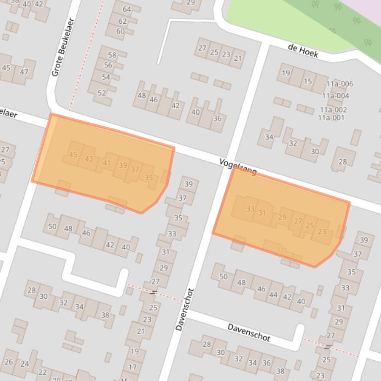 Kaart van postcodegebied 8141BG.