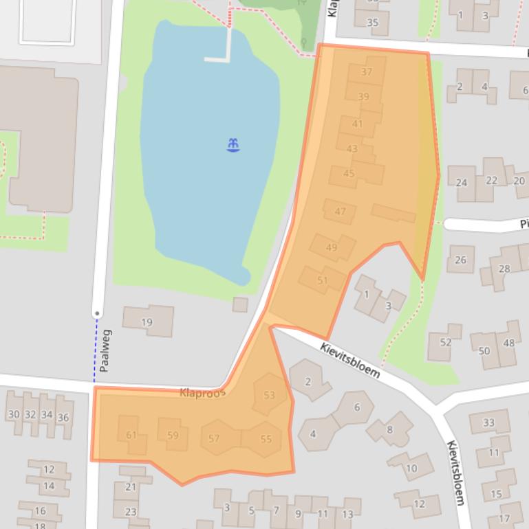 Kaart van postcodegebied 8141DB.