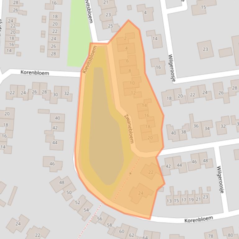 Kaart van postcodegebied 8141DD.