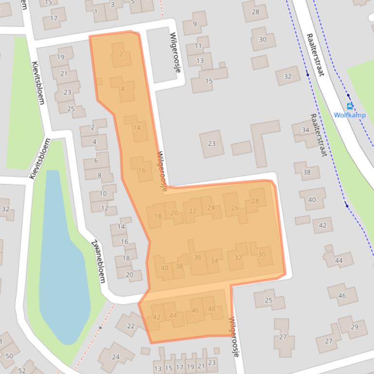 Kaart van postcodegebied 8141DJ.