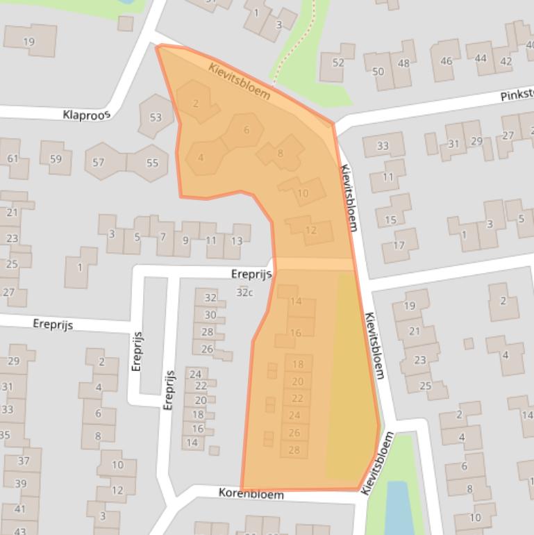 Kaart van postcodegebied 8141DV.