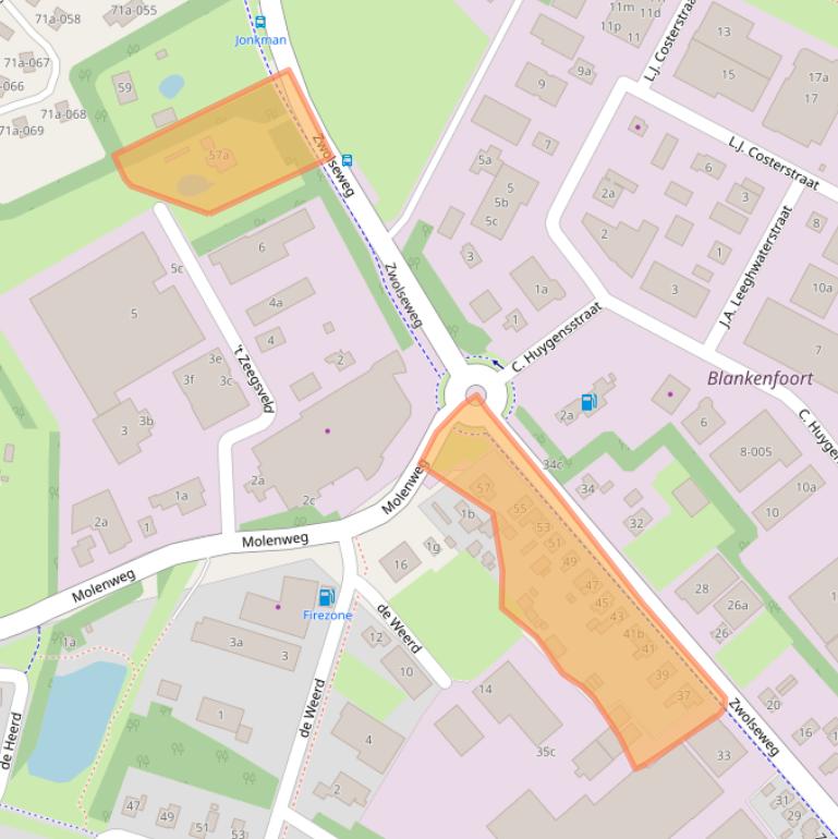 Kaart van postcodegebied 8141EC.